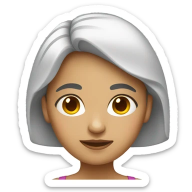 Light toned mexican female sticker