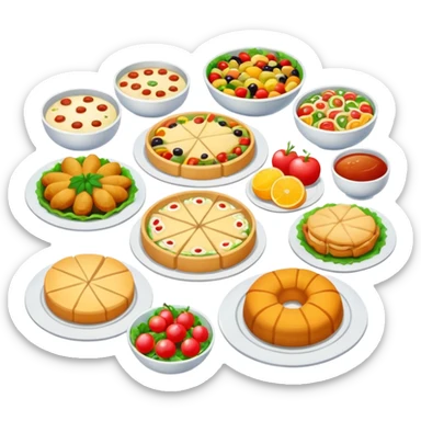 catered lunch sticker