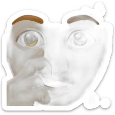 a-person-picking-their-nose sticker