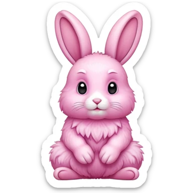 Rabitt pink sticker