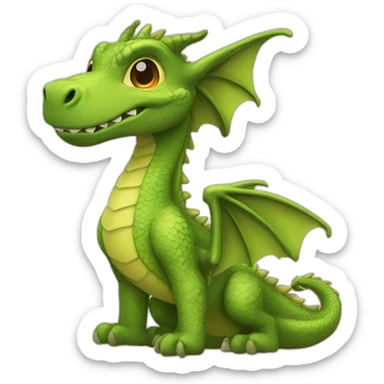 dragon cute romantic sticker