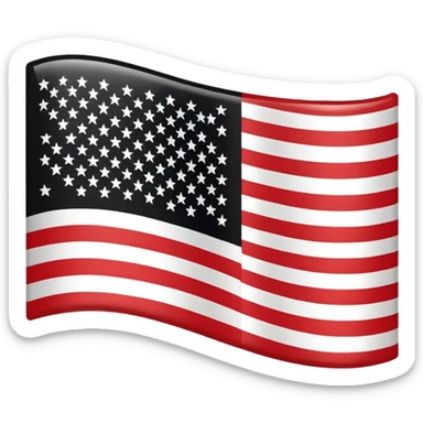 United States flag with a swastika symbol replacing the stars  sticker