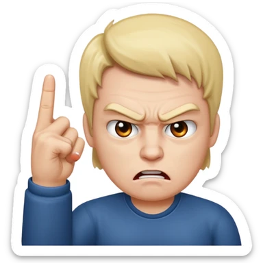 Angry fuck you sticker