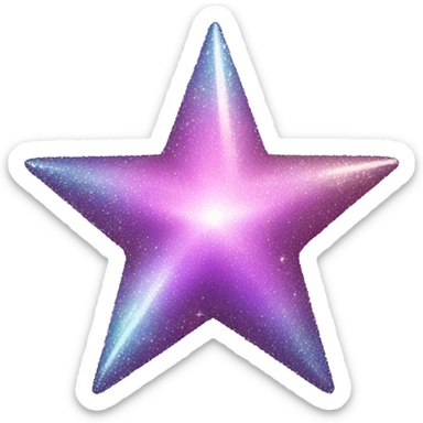 Sparkle star sticker