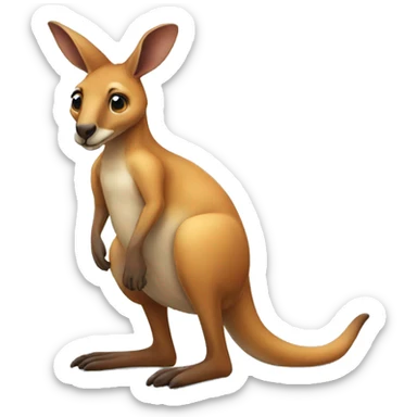 kangaroo fullbody sticker