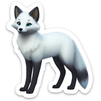 Arctic-Fox-Umbreon-hybrid full body sticker