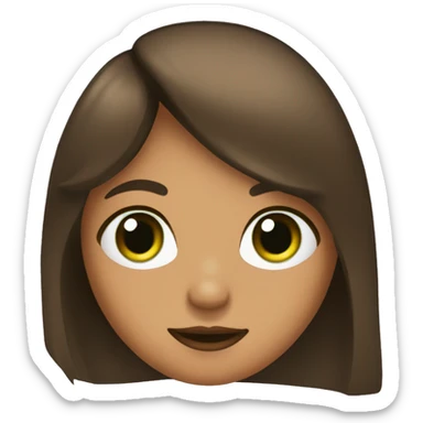 Chica con pelo castaño oscuro  ojos verdes ,anteojos lila,dando like en Instagram  sticker