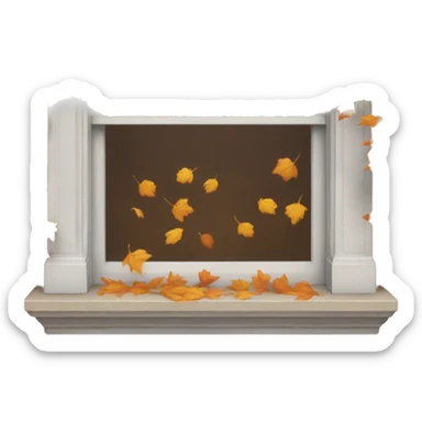 fall window sticker