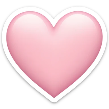Pastell heart rosa sticker