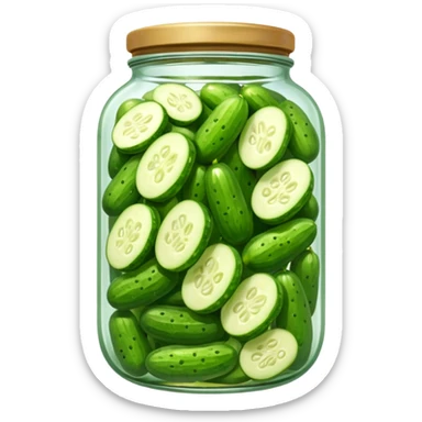 a jar of pickled cucumbers






 sticker