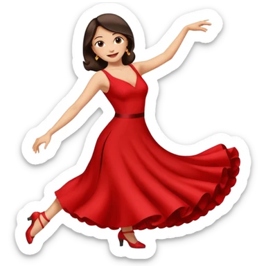tango dancing woman emoji profile photo sticker