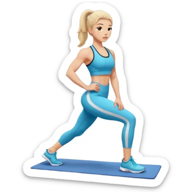 girl working out glutes  sticker