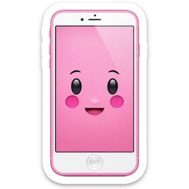 pink iphone 16 sticker