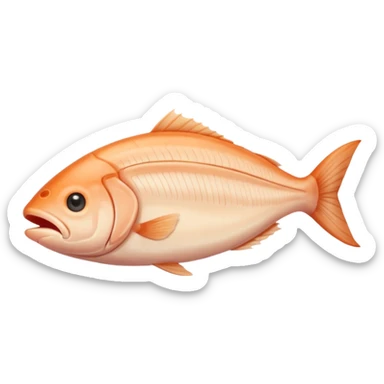 Skinless fish sticker