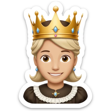 King and maid sticker