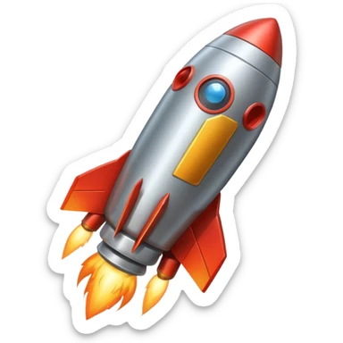 Rocket sticker
