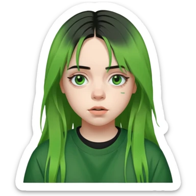 Billie Eilish just head  sticker