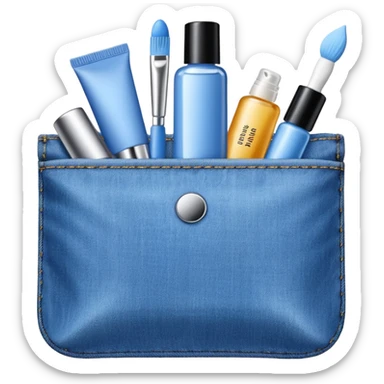 Denim skincare kit sticker