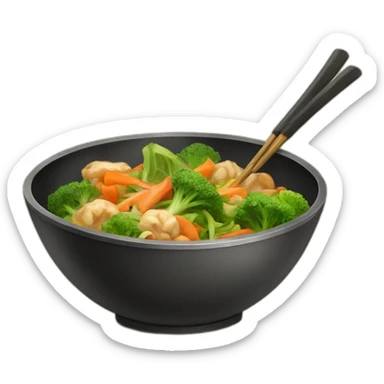 wok vegaetables sticker