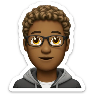 Guy university student sticker