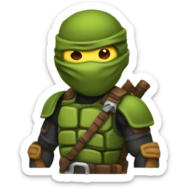michelangelo turtule ninja sticker