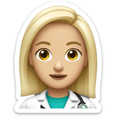 Rubia ojos azules paramedic  sticker