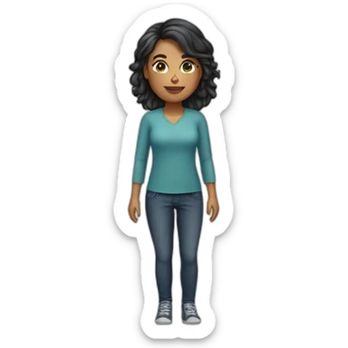 asistente virtual femenina sticker