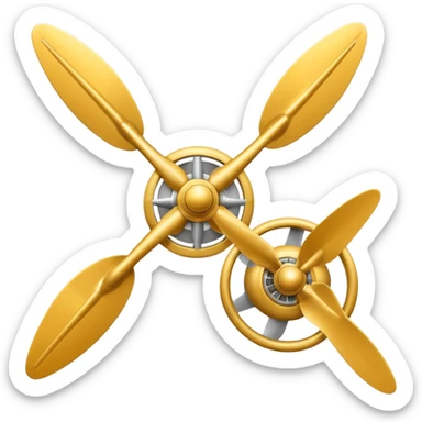 airplane propeller sticker