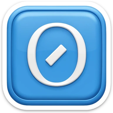 number zero in a box that blue sticker