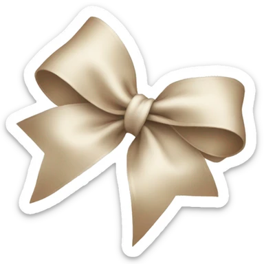 Cute neutral Christmas bow  sticker