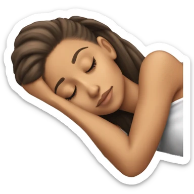 ariana grande sleeping sticker