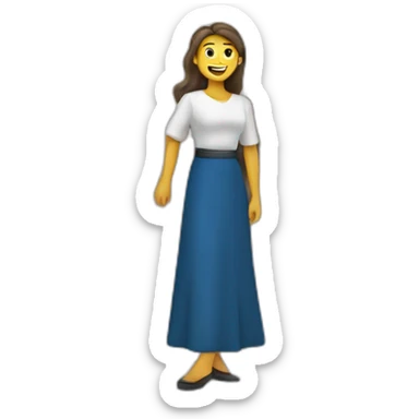 Mujer posando en Cádiz sticker