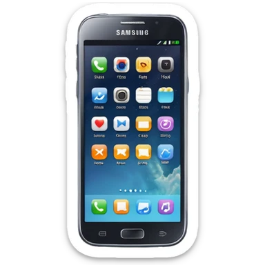 a Samsung phone, no buttons sticker