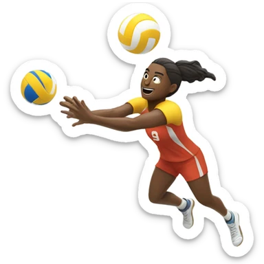 volleyball sticker