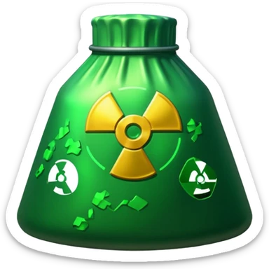 nuclear waste sticker