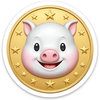 a meme coin of Wojak looks like moonpig sticker