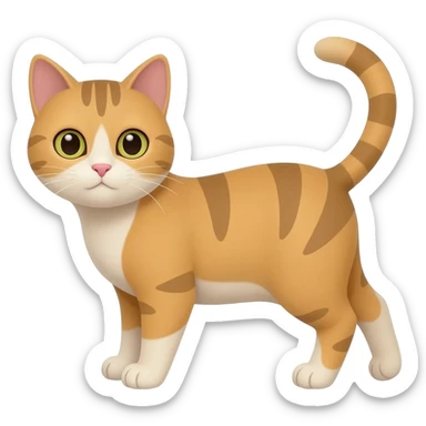 De faz um gato morando na rua sticker