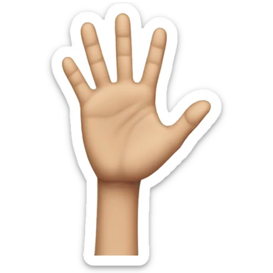 Singular Finger swiping down to up sticker