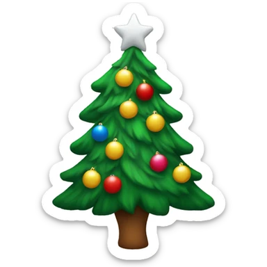 Christmas tree sticker