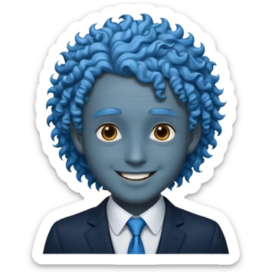 ethereal-pastel-transparent-translucent-gorgeous-spectral-dark-greyish-blue-whitish-gloomy-man-with-blue-curly-hair-with-a-beautiful-black-suit sticker