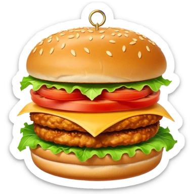 Spicy stacked chicken sandwich sticker