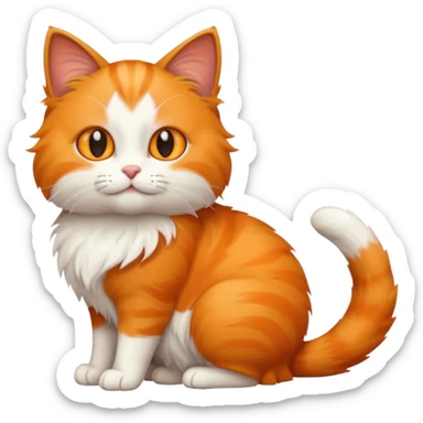 make the tail longer facing the left and the belly smaller sticker