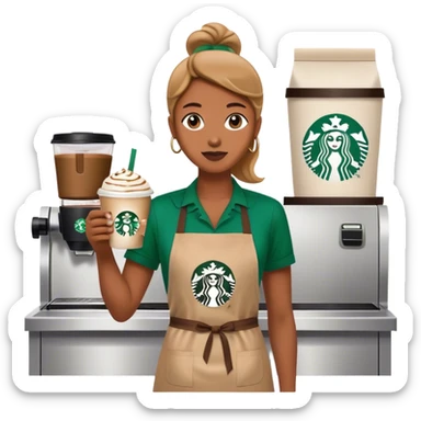 Starbucks fanatic sticker