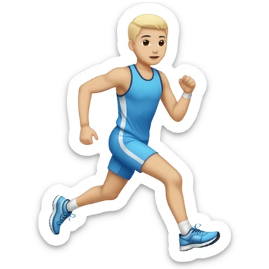 Une personne qui court sticker