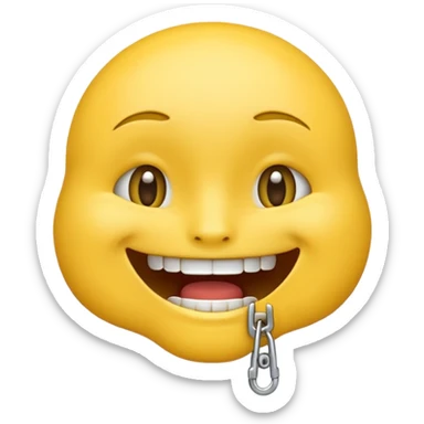 Zipper-Mouth Face emoji sticker