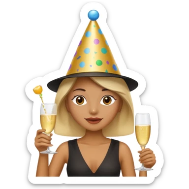 gen z party emoji  sticker