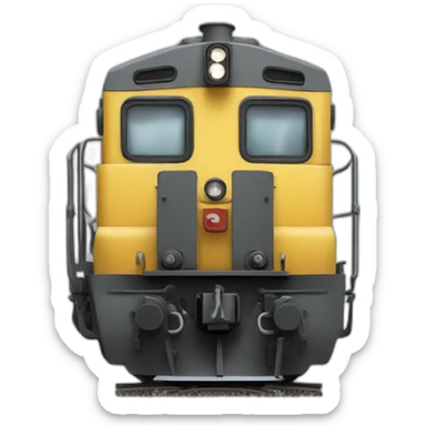 small-german-diesel-person-train sticker