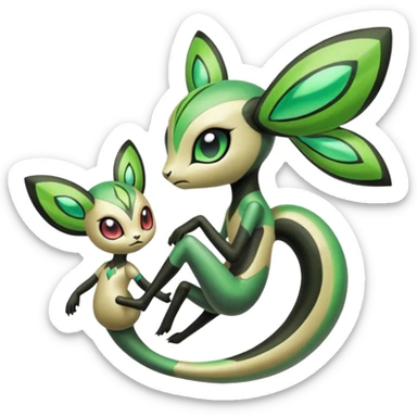 Meloetta-Virizion-Pokémon-Fakémon-creature sticker