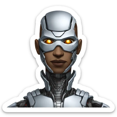 Cyborg DC sticker