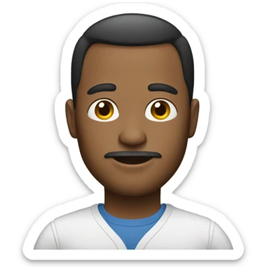 Man with a combover hairstyle sticker